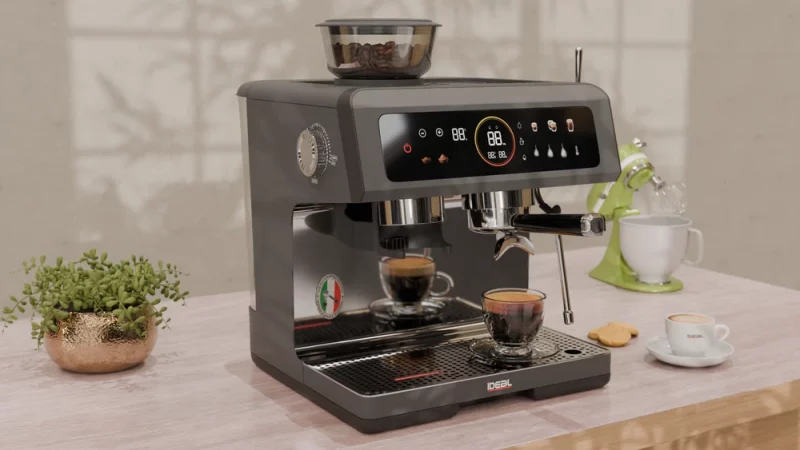 Coffee Machine With Grinder