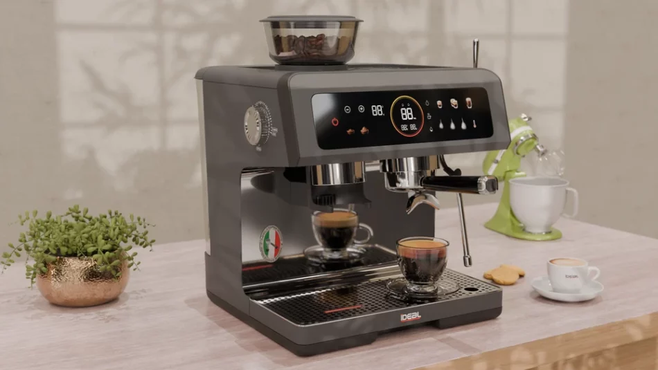 Coffee Machine With Grinder